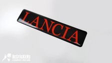 stemma Lancia adesivo resina logo badge emblem scritta 1600 turbo baule delta hf
