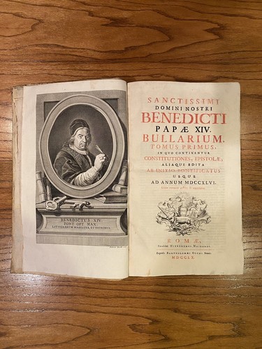 Antique 1760 pope benedict xiv - 1760,