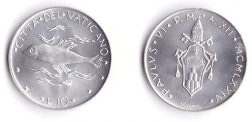 1974 vaticano lire - 1974,