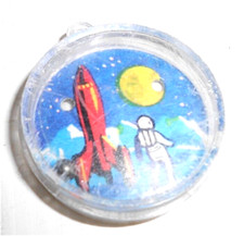 maze game  space spaziale allunaggio 70s italy plastic mini game flipper ciondol