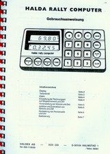 RALLYE - SPORT HALDA Manuale