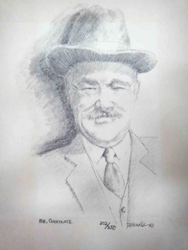 1983 art sketch chocolate - art,