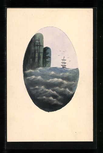 Cartolina artista dipinta a - cartolina,