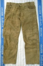 PANTALONE PELLE MARRONE -