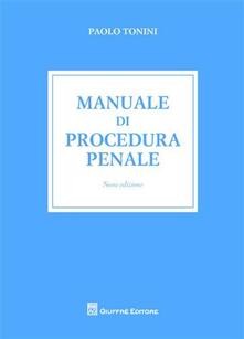 Manuale procedura penale - manuale,