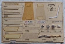 Campionario Cartella Tabella Antica Merceria Tendicollo Bottoni 18 Pezzi SAPEM