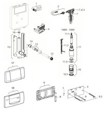 Geberit ricambi cassetta - ricambi,