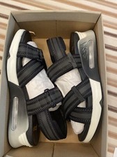 ASH Womens Black Cushioned Wedge Zip-Up Sandals 37