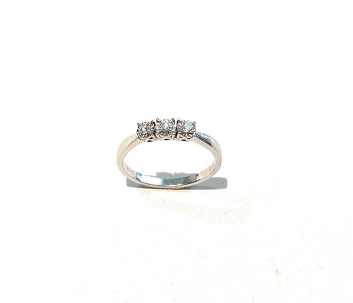Anello trilogy oro - trilogy, bianco