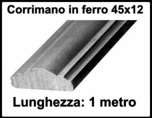 Barra ferro corrimano pieno - barra,