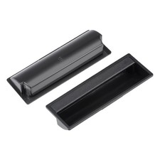 Recessed wardrobe handles