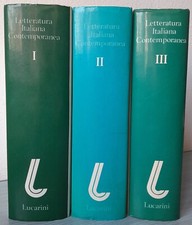 Letteratura Italiana Contemporanea 3 Volumi Mariani & Petrucciani Lucarini