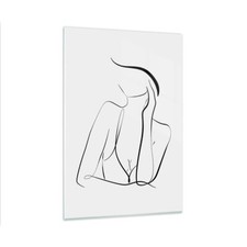 Quadro su Vetro 80x120cm Donna