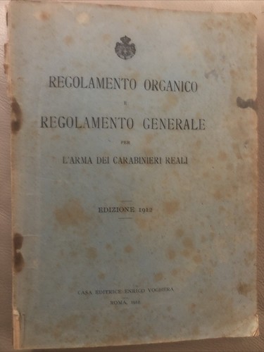 Regolamento organico - regolamento, e