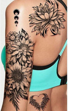 Tatuaggio Girasole Rosa