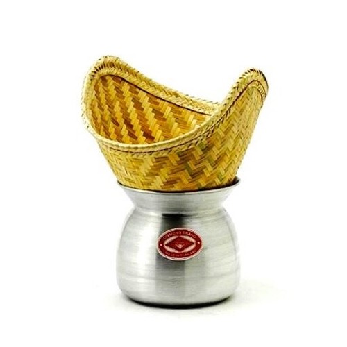 Pentola cesta bambu per - +, riso