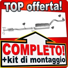 Scarico Completo per MITSUBISHI L200 2.5 D TD 4X4 Pick-Up 1987-1996 Marmitta