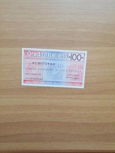 Credito taliano banca - credito, lire