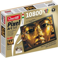 Quercetti 0802 Pixel Art Tutankhamon Chiodini 54x41 cm Per Bambini 10.800 Pezzi