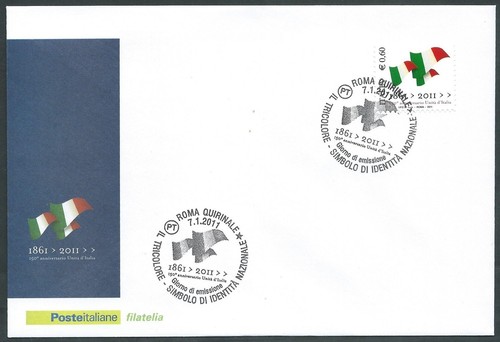 2011 italia fdc - 2011, poste
