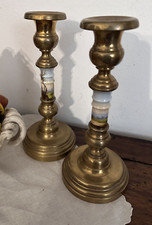 Vecchia coppia di candelabri