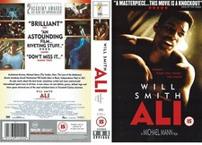 ALI (10) / UK RENTAL VIDEO SLEEVE / ENTERTAINMENT IN VIDEO LABEL