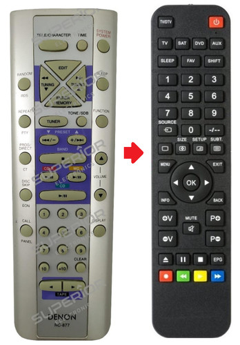 Telecomando ricambio denon - telecomando,