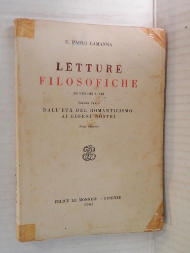 Letture filosofiche dall eta - dall,
