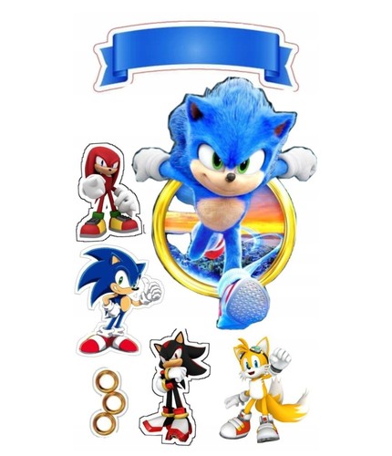 Sonic commestibile party - sonic,