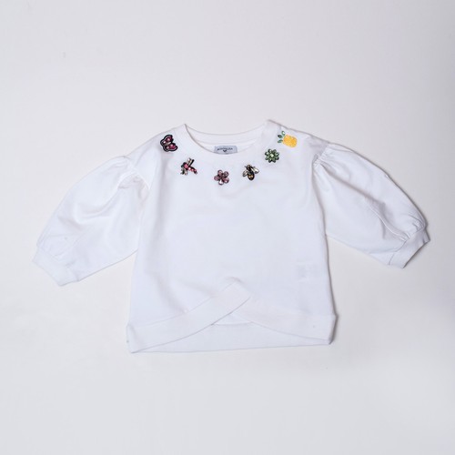 Felpa white sweatshirt kids - felpa,