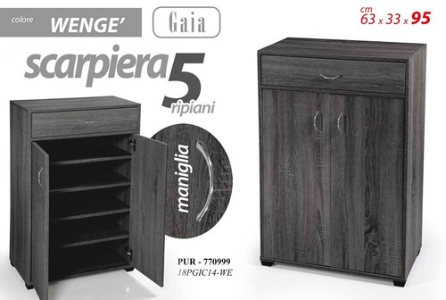 Mobile scarpiera gaia legno - mobile, in