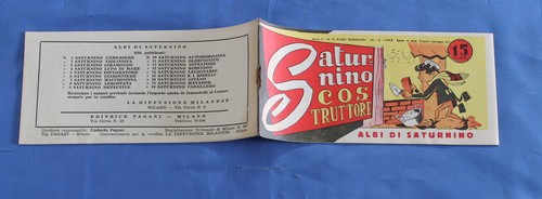 Fumetto striscia saturnino - fumetto,