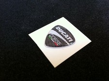 1 ADESIVO RESINATO 3D DUCATI CORSE 30  MM CARBONIO SCUDETTO PANIGALE MONSTER HY
