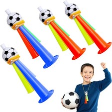 Uocai Vuvuzela Fanfara Calcio (Confezione da 3) per Bambini, Mondiali, Party