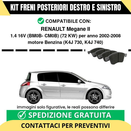 Pastiglie freno posteriori - pastiglie,