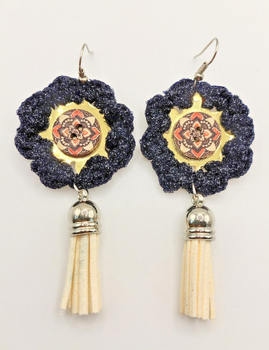 Orecchini fiore vintage - orecchini,