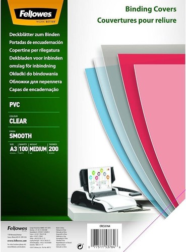 Fellowes copertine trasparenti