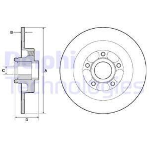 Delphi disco freno - 2x,