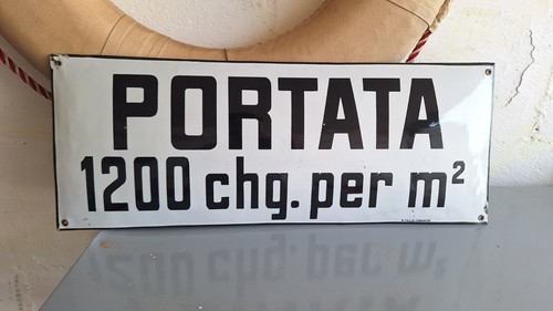 Insegna smaltata bombata - insegna,