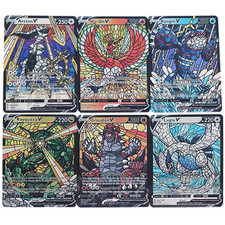 Pokemon Cards 6 Pcs Card Set - Carte Fanmade Kyogre Groudon Arceus Rayquaza 