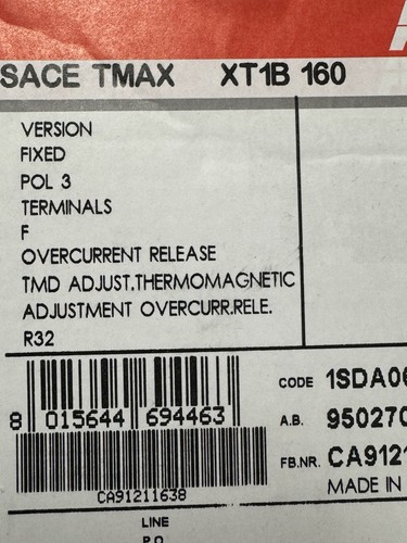 Abb breaker xt1 - abb,