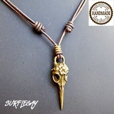 Collana teschio Corvo Bird Bellatrix Harry Potter RAVEN SKULL NECKLACE SLIP KNOT