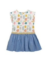 Girls Infant Leaf & Chambray
