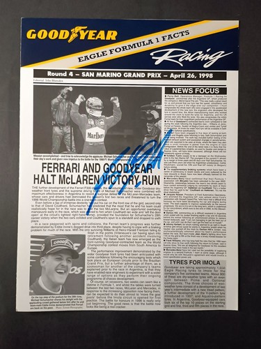 Autografo michael schumacher - michael,