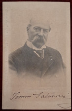 FOTOGRAFIA ATTORE TEATRO TOMMASO SALVINI (1829-1915)