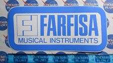 ADESIVO STICKER VINTAGE AUTOCOLLANT AUFKLEBER FARFISA MUSICAL INSTRUMENTS BLUE