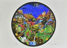 Luca ALINARI (1943 - 2019) OPERA GRAFICA LITOGRAFIA su carta NOTTURNO 50 X 70 