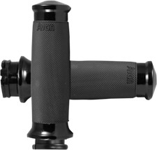 Manopole Avon Custom Contour nere Harley Sportster Dyna Softail Electra Glide...