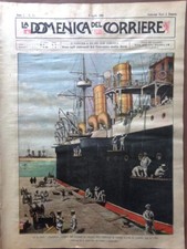La Domenica del Corriere 9 Aprile 1899 Pompieri Carro Firenze Stampa San Marino