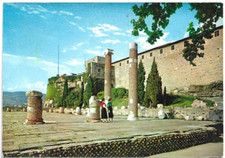 CARTOLINA DI TRIESTE ,CASTELLO DI SAN GIUSTO - RESTI DELLA BASILICA ROMANA  1964